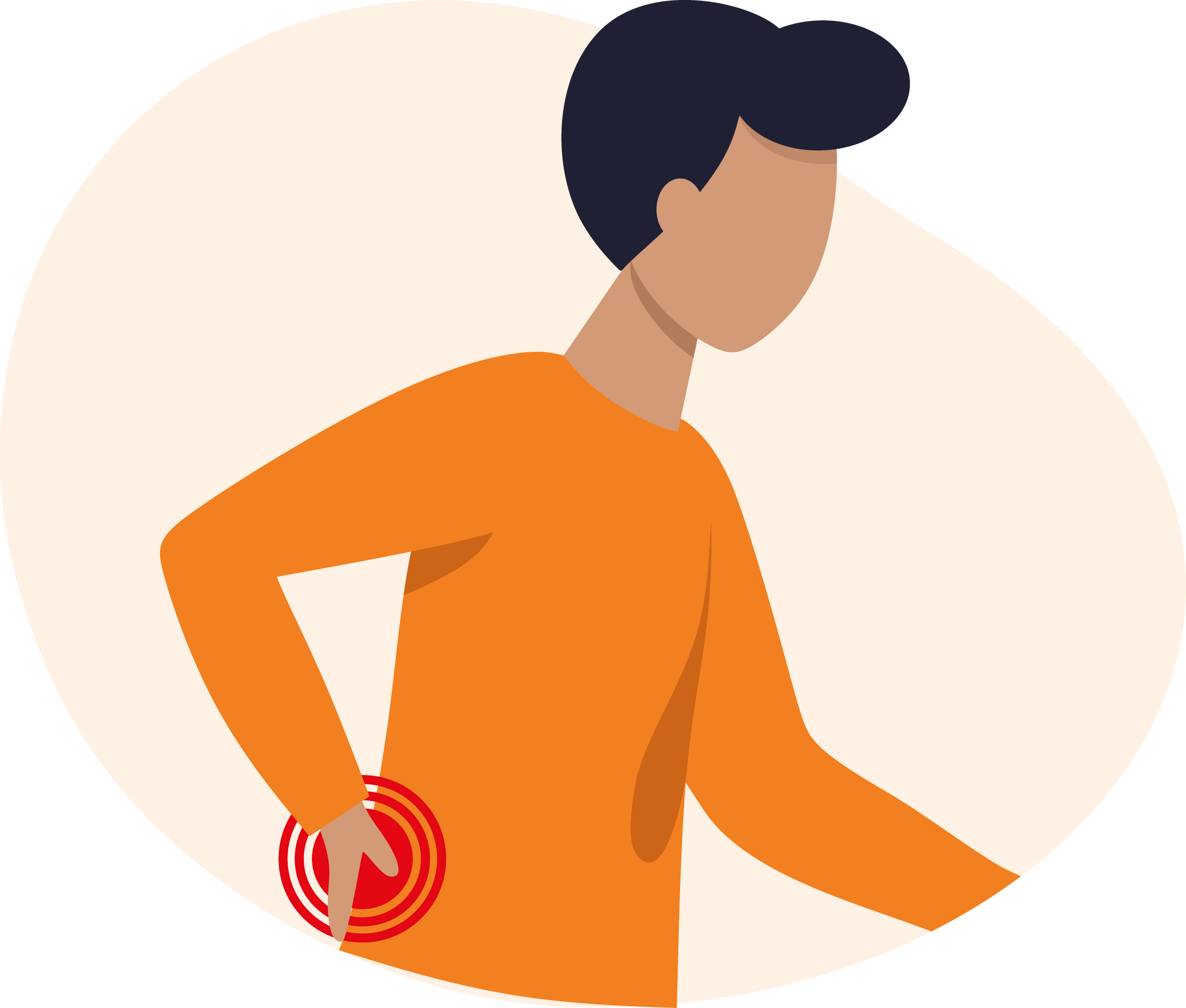 Muscle Strain Injury, due to biker accident